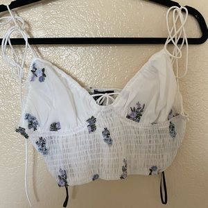F21 sheer crop top